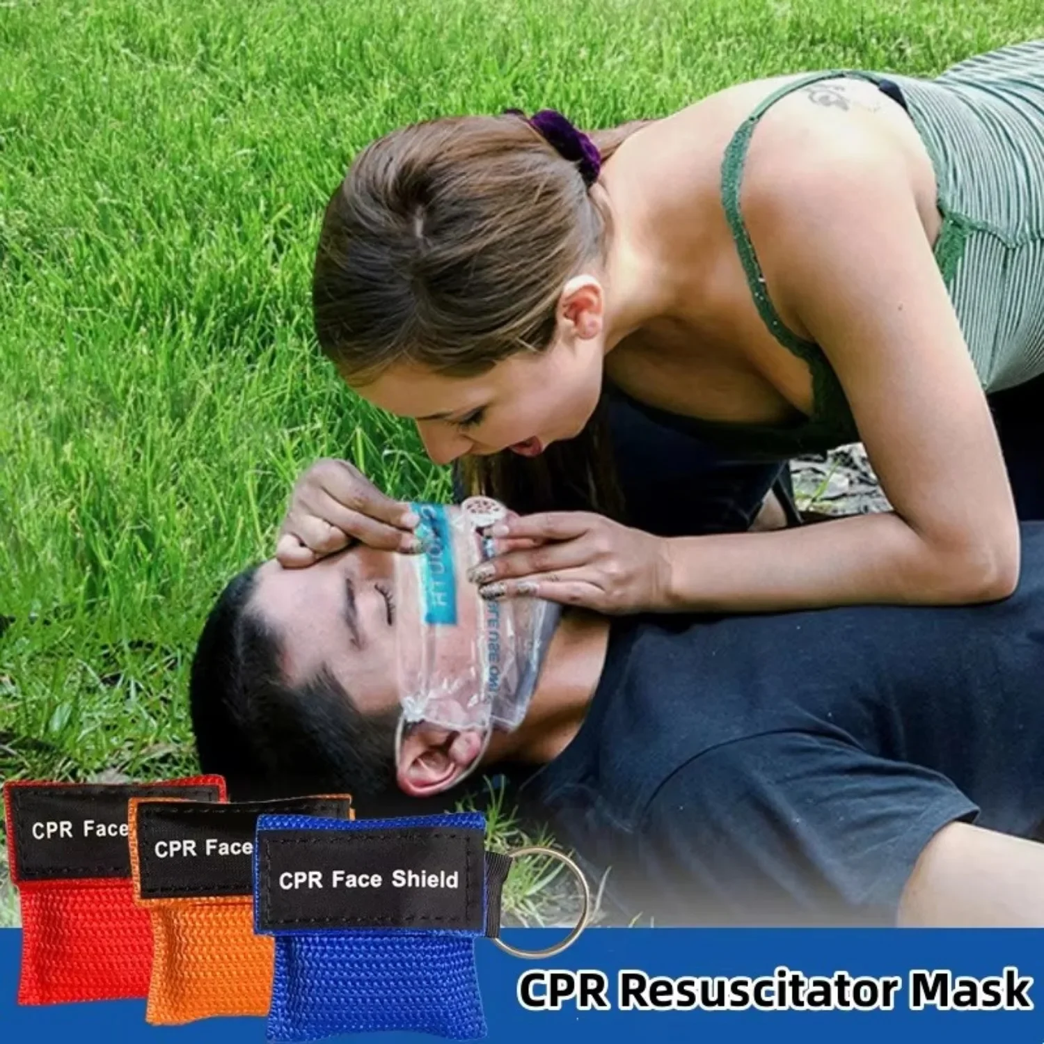 CPR Resuscitator Mask Emergency Aid Face Shield