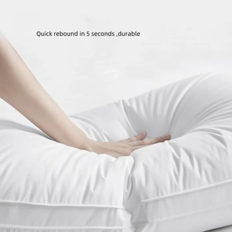 Five Star Hotel Sleeping Pillow,100%Cotton Cover,White Protect Neck Cervical Home Bed Adult Pillow Core 48x74cm Drop Shipping 3