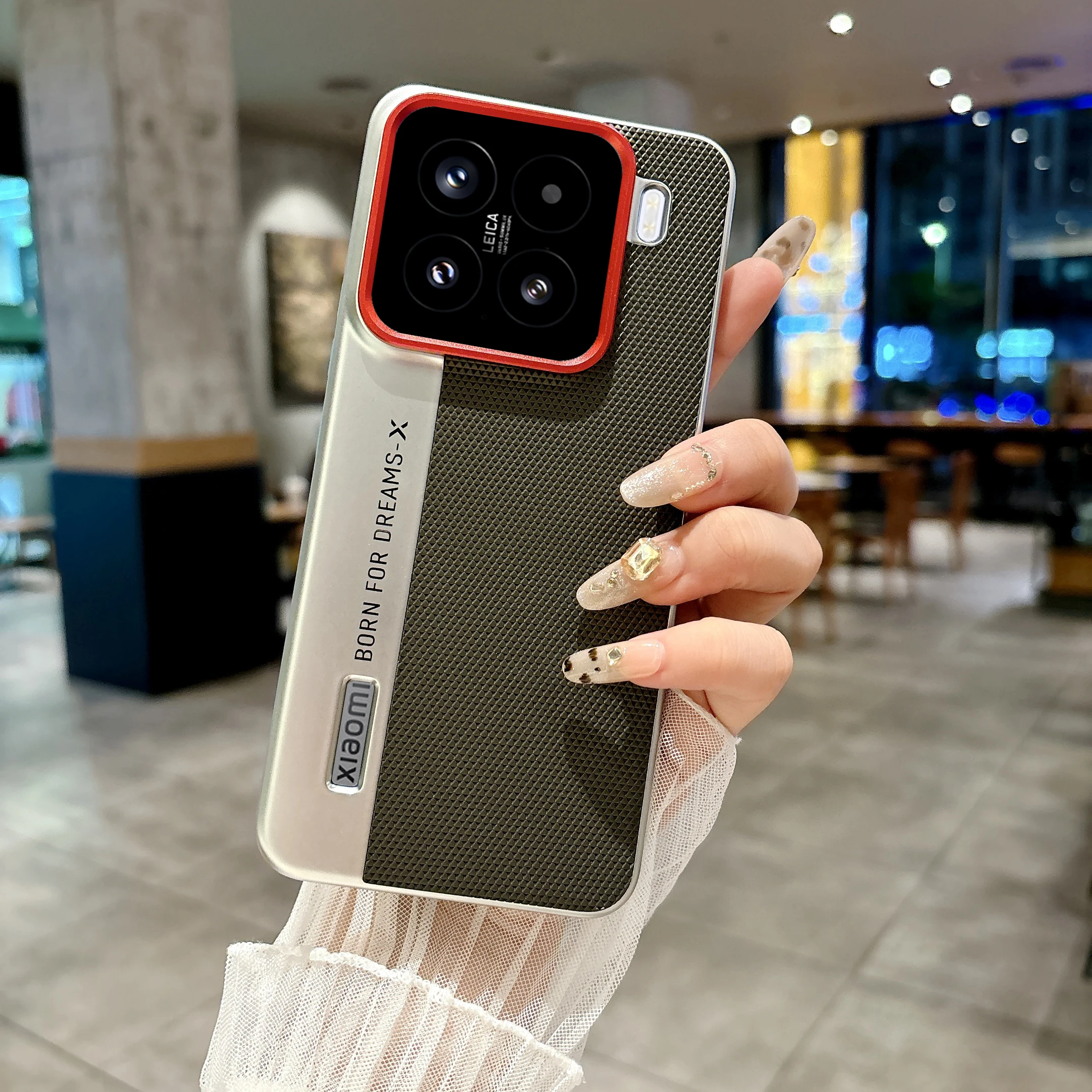 Xiaomi Leather Dual-Tone Anti-Drop & Anti-Fingerprint Phone Case