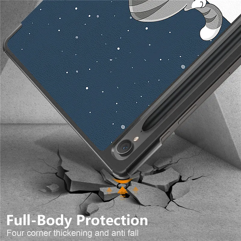 Cute Paint Smart Cover for Samsung Tab S9 FE 10.9 inch - Kids Edition