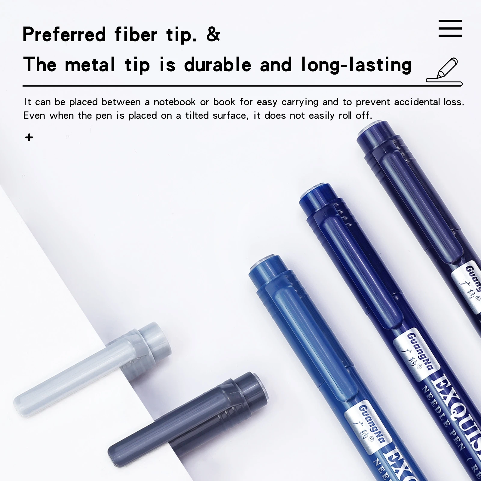 Nadelstift, Stift mit feiner Spitze, wasserfeste Archivtinte, 0,5 mm Fineliner-Tintenstifte für Künstlerillustration, Skizzieren, Anime, Manga – Detail 8