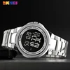 SKMEI 1712  2 Time Stopwatch Fashion LED Waterproof Watches relogio masculino Men Sport Watch Mens Digital Wristwatches 1