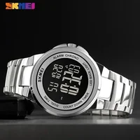SKMEI 1712  2 Time Stopwatch Fashion LED Waterproof Watches relogio masculino Men Sport Watch Mens Digital Wristwatches 1