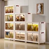 X&D Dopamine Storage Cabinet Installation Free Foldable Multifunctional Color Blocking Cabinet For Home Use Living Room Item Hot 3