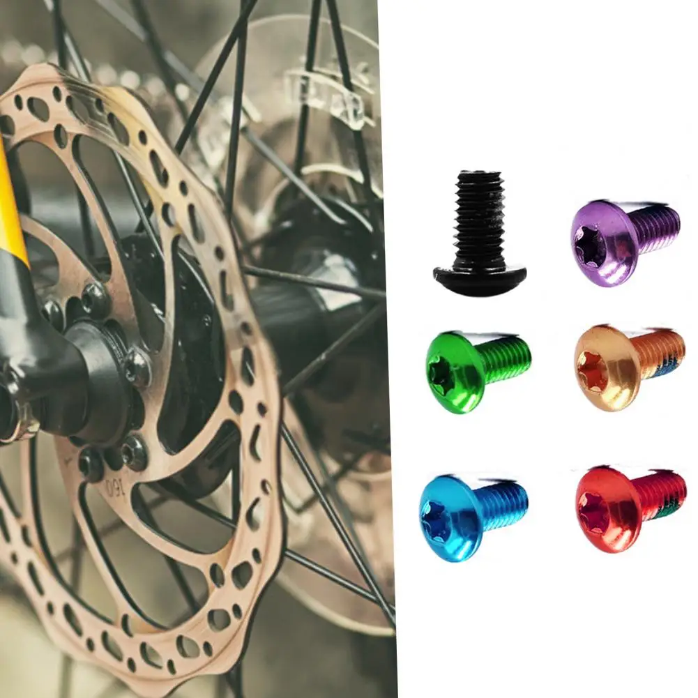 Bulloni Del Rotore In Acciaio Per Mountain Bike Bici T25 M5X10Mm Bicicletta Per Mountain Bike Da Strada 2 Pezzi Viti Robuste 1 Disco Multicolore In Le