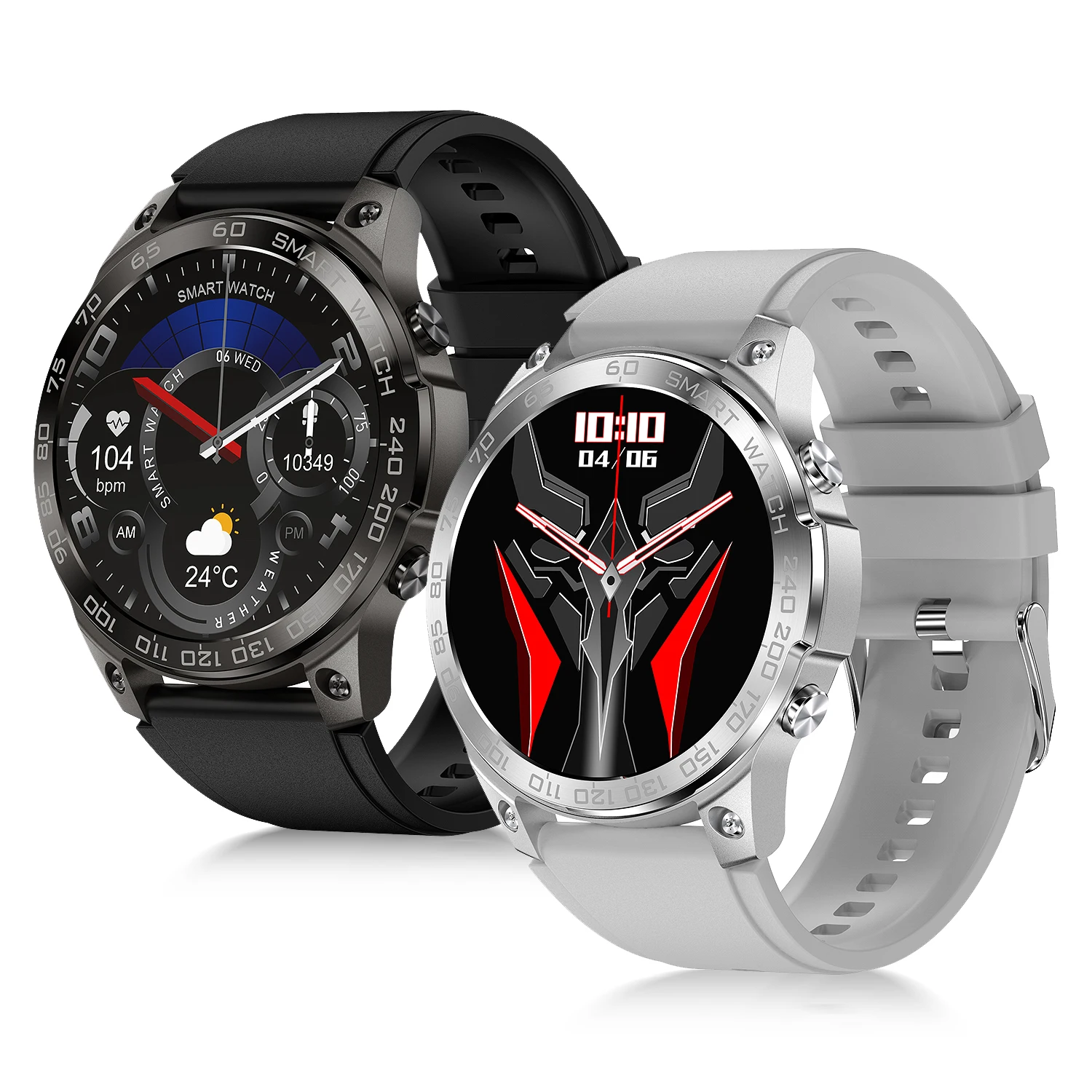 

Уличные спортивные Смарт-часы для мужчин с Amoled-экраном, пульсометром, водозащитой IP68, Android, круглым циферблатом, Цифровые Смарт-часы с BT-вызовом