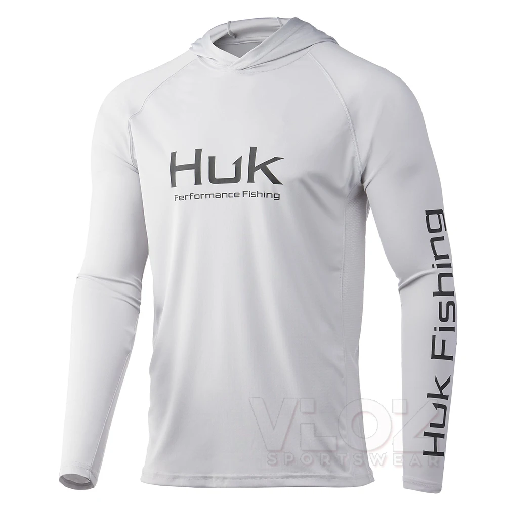 HUK Fishing Hoodies Shirts Men Long Sleeve Quick Dry Breathable Clothing Uv  Protection Outdoor Fishing T-shirt Camisas Ce Pesca