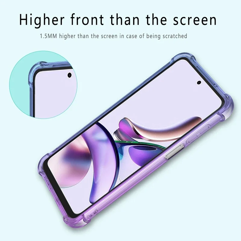 Shockproof Gradient Airbag TPU Protective Phone Case Cover