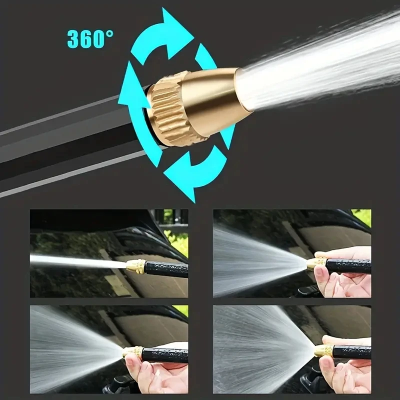 Expandable magic garden hose with 3/4" connector, sprayer, and sprinkler head – CyberStreetOne 154