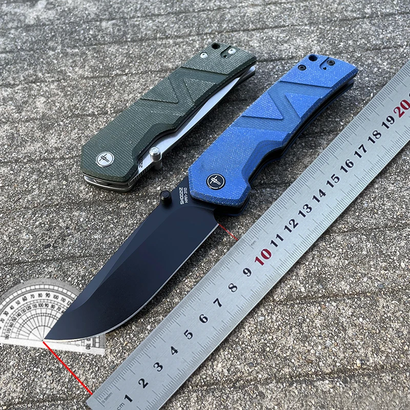 Складной карманный нож SHOOZIZ HAN310, мужской инструмент для повседневного использования, стальной нож 14C2 8N, тактический нож для кемпинга, охоты, выживания, рыбалки на природе