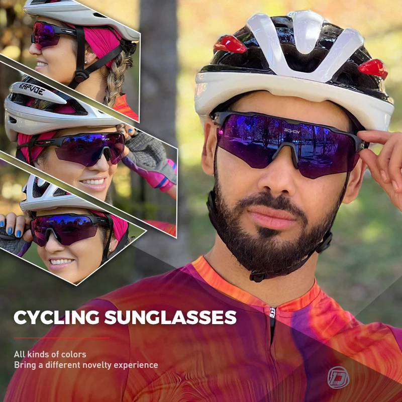 SCVCN 3Lens Sunglasses Man Cycling Glasses UV400 Bicycle Eyewear MTB  Outdoor Woman gogglesss Sports and Leisure Cricket Glasses - cycletimeindia