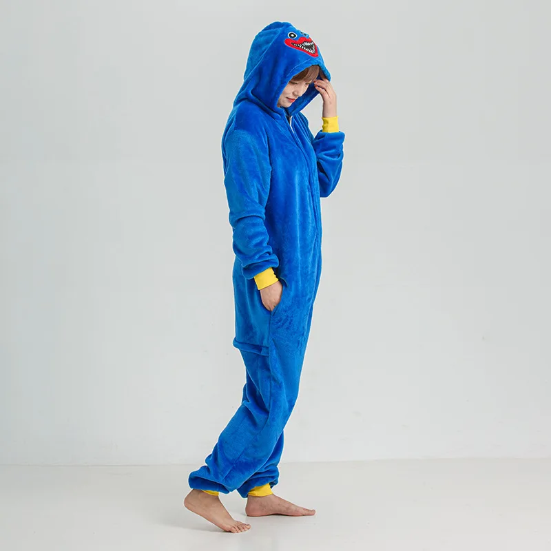 Unisex Adult Animal Onesie Pajamas Kigurumi Monster Costume Flannel Cosplay One Piece Halloween Carnival Christmas Sleepwear Set