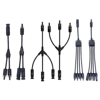 PV Connector T Type Parallel Connection Solar Panel System Waterproof Connector Branch Two Pieces Solar Cell Connect Plug 5