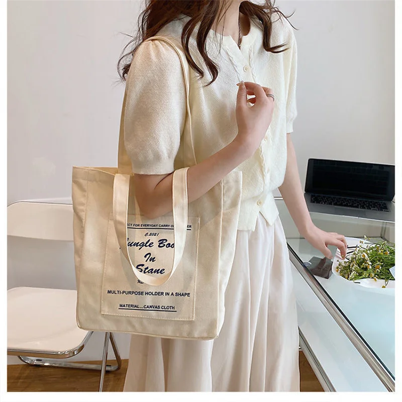 Canvas Tote Bags Women Jungle Book Printing