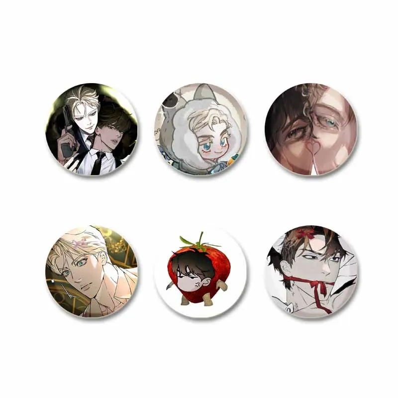 Cute Manga Codename Anastasia Brooch Cartoon Taekjoo KWON Zhenya