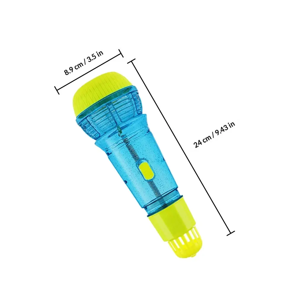 어린이를위한 3Pcs 플라스틱 가짜 마이크 척 놀이 노래 마이크 경량 무대 공연 파티 소품 척 마이크