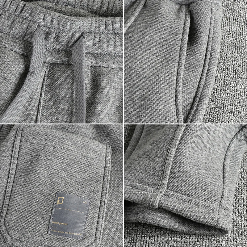 Autumn and Winter New American Retro Thick Velvet Sweatpants Men's High Street Washed Drawstring Casual Loose Sports Pants