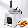 Electric fryer Commercial fully automatic lifting fryer 8L single cylinder intelligent timing fried chicken fillet French fries 1