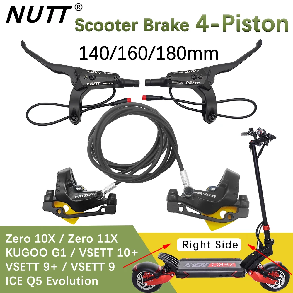 XBERSTAR Pastiglie Freno Per Scooter Elettrico - Compatibili Con Zero 8X 10X 11X, Vsett 10+, Kuugo G1, Nanrobot D6+ - Coppia Di Pastiglie (Oro, Lunga Durata 8000km)