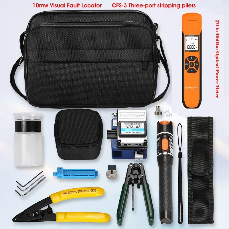 fiber optic quick connector FTTH Fiber Optic Tool Kit with Fiber Cleaver -70~+10dBm Optical Power Meter Visual Fault Locator 10mw dual band wifi router