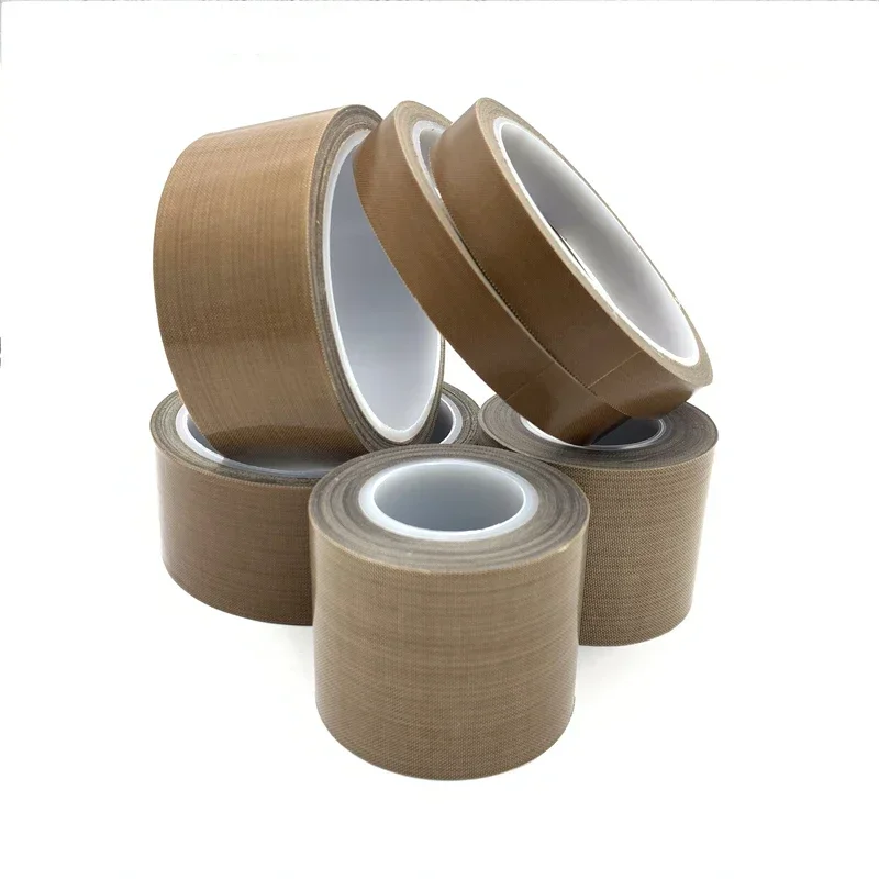 PTFE 접착 천 절연 진공 밀봉기, 고온 내성 PTFE 테이프, 10 13 15 20 25 30 35 40 50 mm x 0.13mm