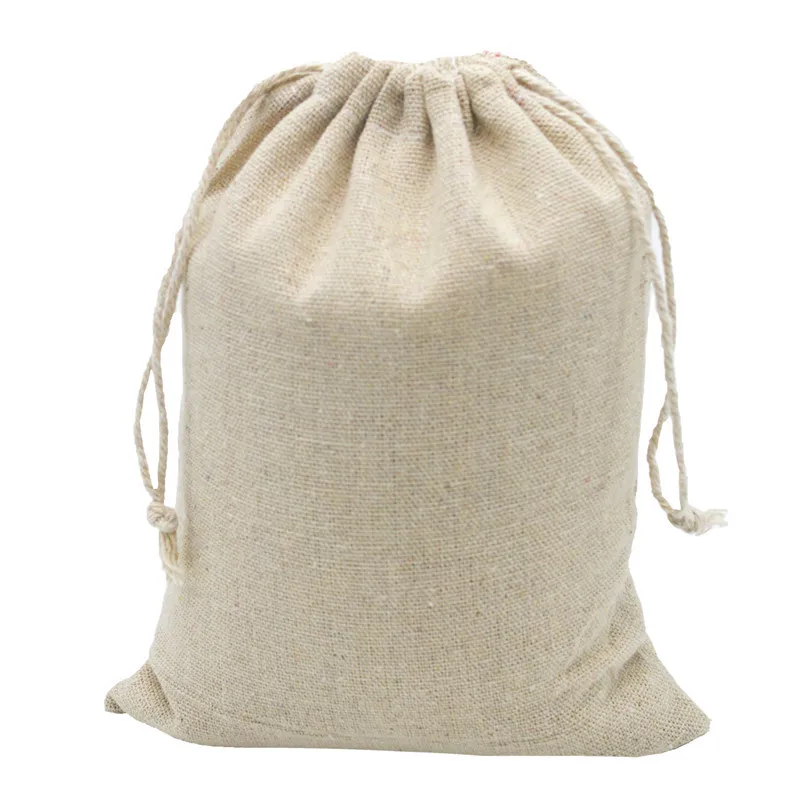 

Хлопковые пакеты на шнурке с индивидуальным рисунком для свадьбы, рождественской вечеринки, подарка, 50 шт./партия, 8x10 см, 10x12 см, 10x15 см