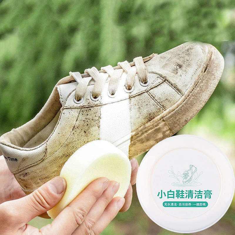 Zapatillas de deporte en crema para limpieza multifuncional, artefacto de pulido de zapatos herramienta limpiadora de zapatos blanca pequeña sin agua| | - AliExpress