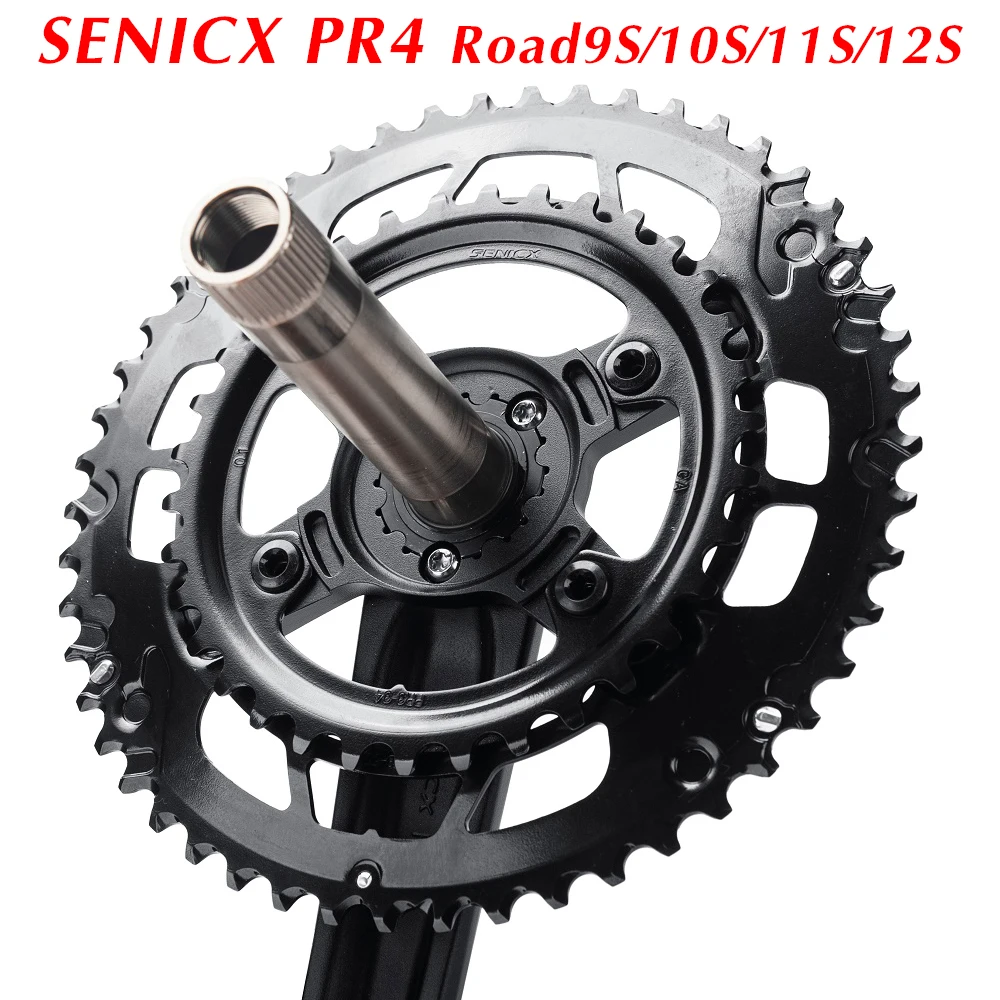 SENICX PR4 Road Bicycle Crank Set 165MM/170mm/175MM Double Disc 50