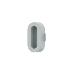 Silicone Dustproof Plug Cover Case for Smartwatch Charging Ports (Gray)