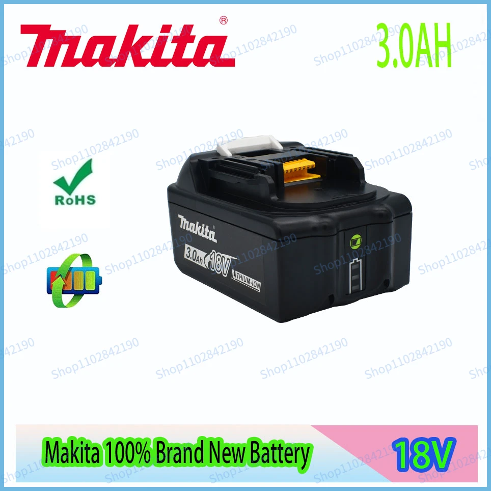 

Makita Original 18V 3.0AH 5.0AH 6.0AH Rechargeable Power Tools Battery with LED Li-ion Replacement LXT BL1860B BL1860 BL1850