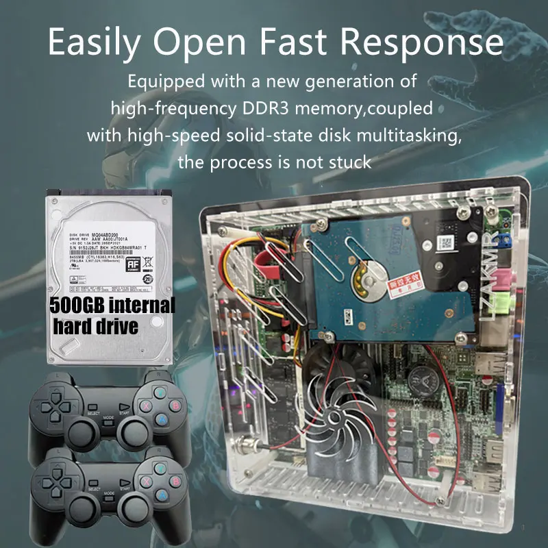LZAKMR I3-3110M Retro Super Console U7 2T HDD over 70000+ Classic
