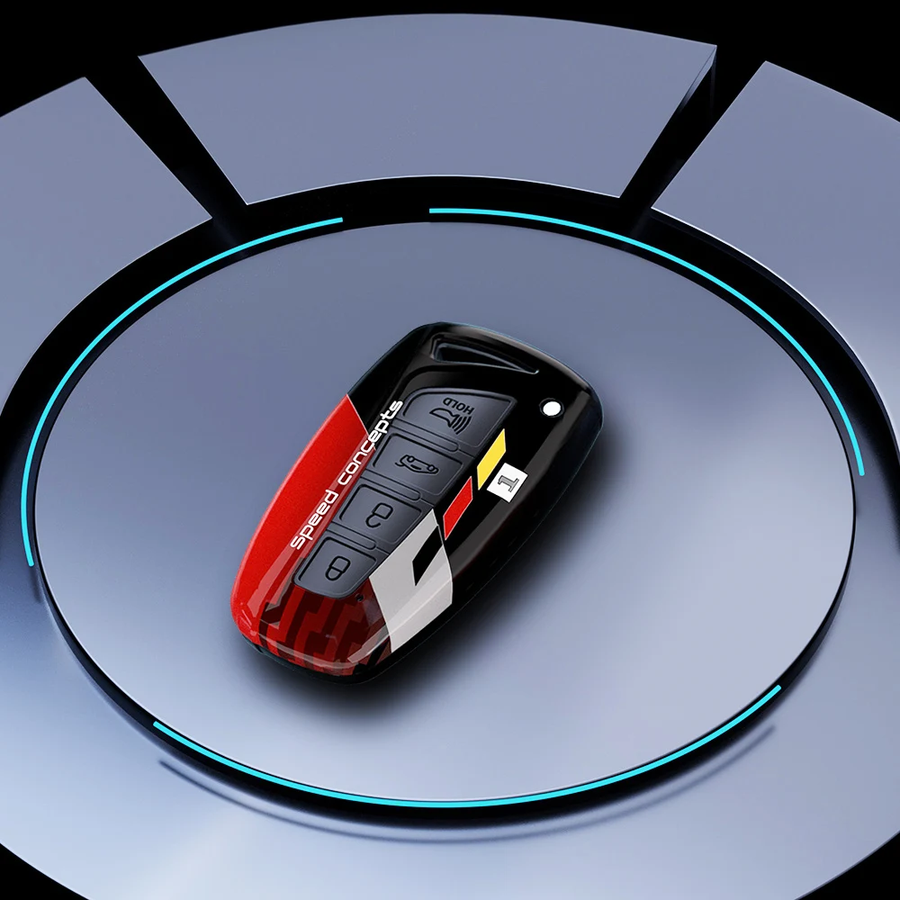 Premium ABS Carbon Car Key Case Cover