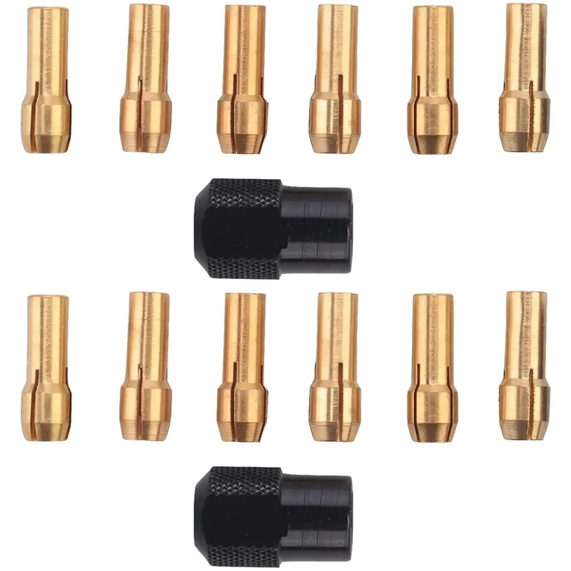 

Новинка 14 шт для латунной цанги Dremel 1,0/1,6/2,0/2,4/3,0 + для Dremel Check M8X0.75