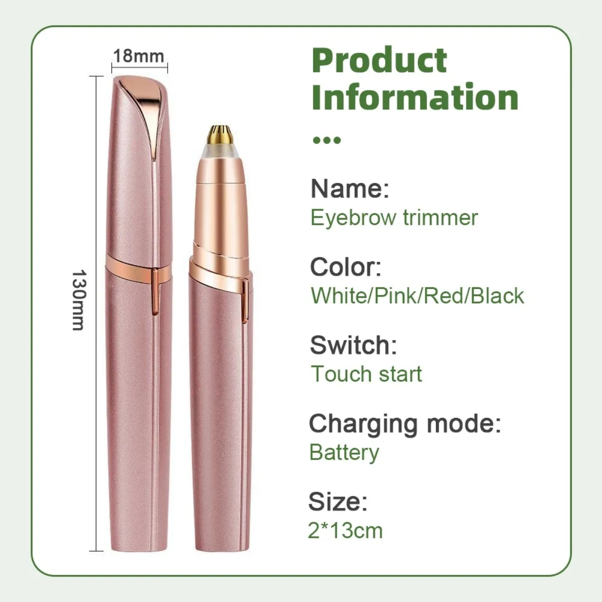Mini Eyebrow Trimmer Multifunctional Hair Removal Safety Portable Electric Battery Electric Trimmer Automatic for Facia eyebrow trimmer set eyebrow trimmer facial hair remover hair remover eyebrow trimmer blade