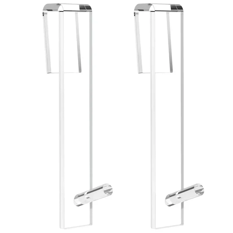 

Rack Over Door Hook Holder Glass Drilling Acrylic Shower for Free Door Towel Bathroom Towel Hanger Storage Accessories