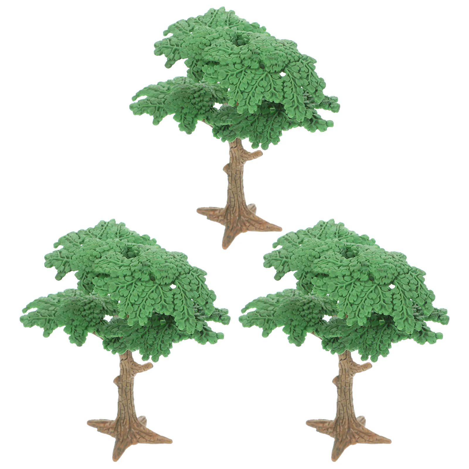 

3PC Simulated Landscape Tree Model Mini Pine Tree Cypress Model Funny Kids Tree Toy Tree Decor Vivid Fake Tree Model for Home