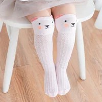 Spring and Summer Newborn Cartoon Three-dimensional Mesh Breathable Over The Knee and Leg Mosquito Proof Baby Cotton Socks 4