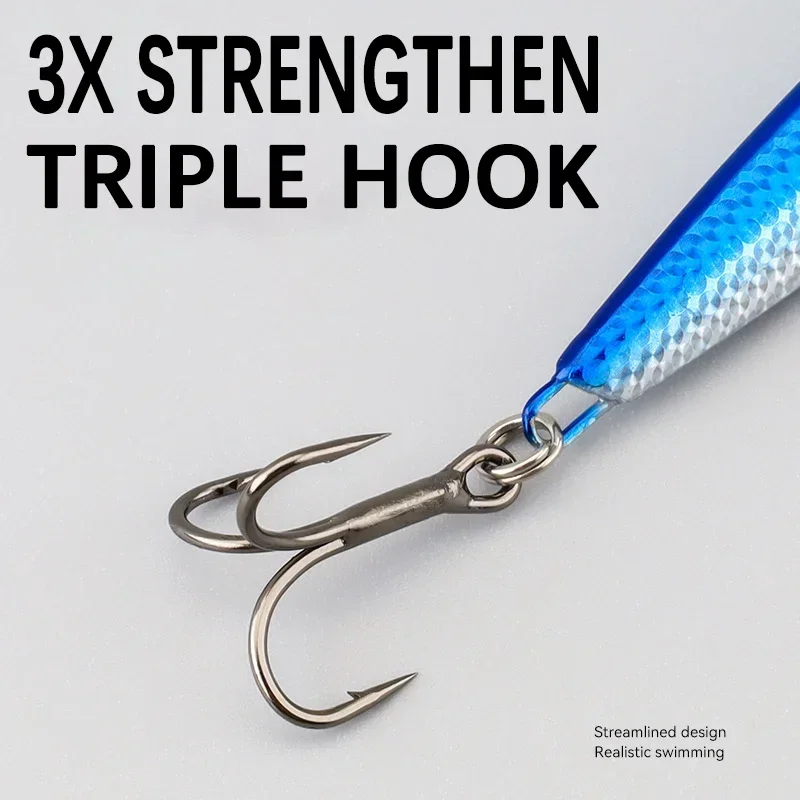 Metal Jig Fishing Lure 7g 10g 15g 20g 30g Shore Drag Cast Jigging Lures Trolling Bait Saltwater Fishing Tackle