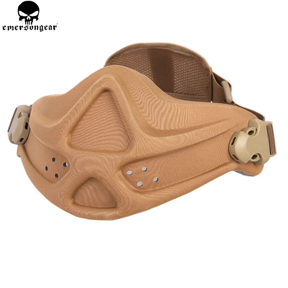 

EMERSONGEAR Neoprene Hard Foam Mask Plastic Lightweight Protective Mask Half Face Mask For Wargame Airsoft EM6629
