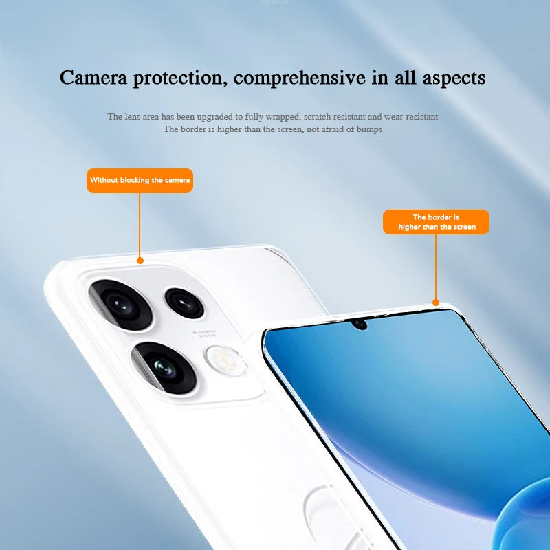 Ultra-Thin Clear Silicone Phone Case - Soft TPU Protective Bumper Cover