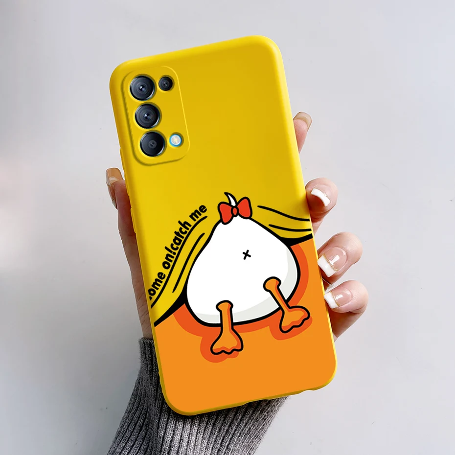 Cute Bear Cartoon Frog Silicone Soft Cover for OPPO Reno5/Reno5 Pro 5G