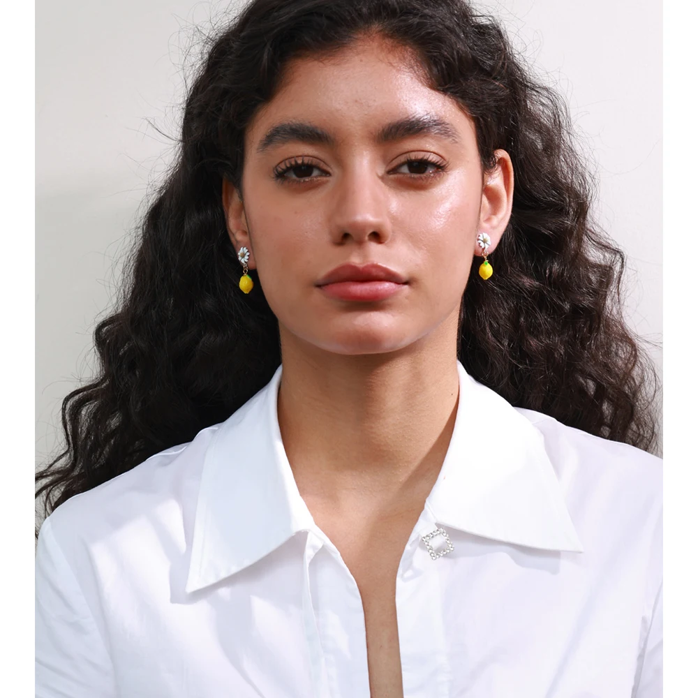 Yhpup Jewelry Dangle Earrings for Women Stainless Steel