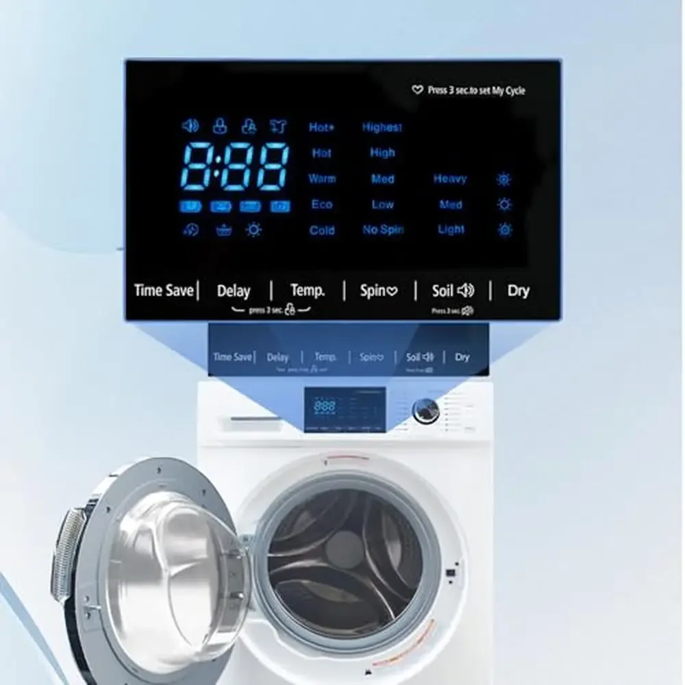 Compact 2-in-1 Ventless Washer Dryer Combo 2.7 Cu.Ft LED Display 1400 RPM Spin 16-Cycle Options Perfect Apartments RVs Homes 6