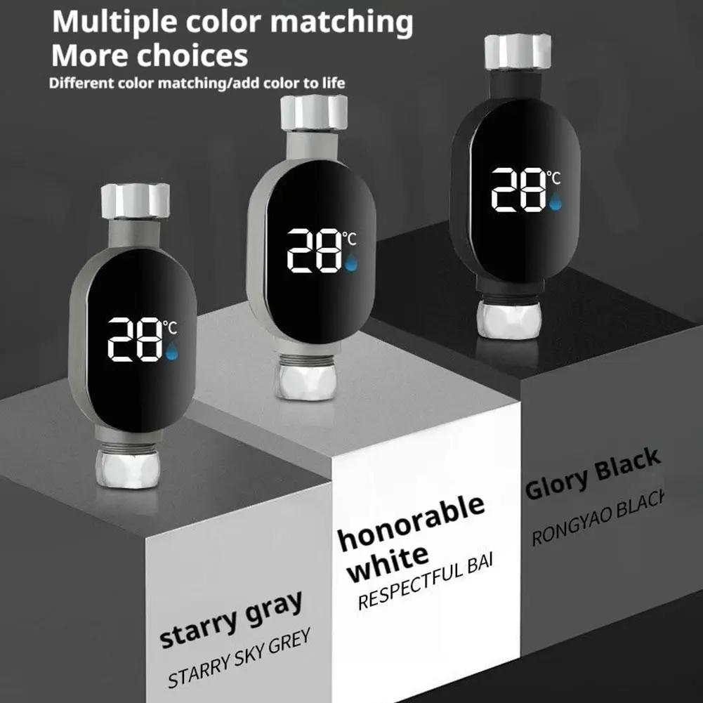 디지털 샤워 물 온도계 즉시 판독 LED 디스플레이, 0-99 ℃   방수 모니터,  목욕 안전 욕실 온도계