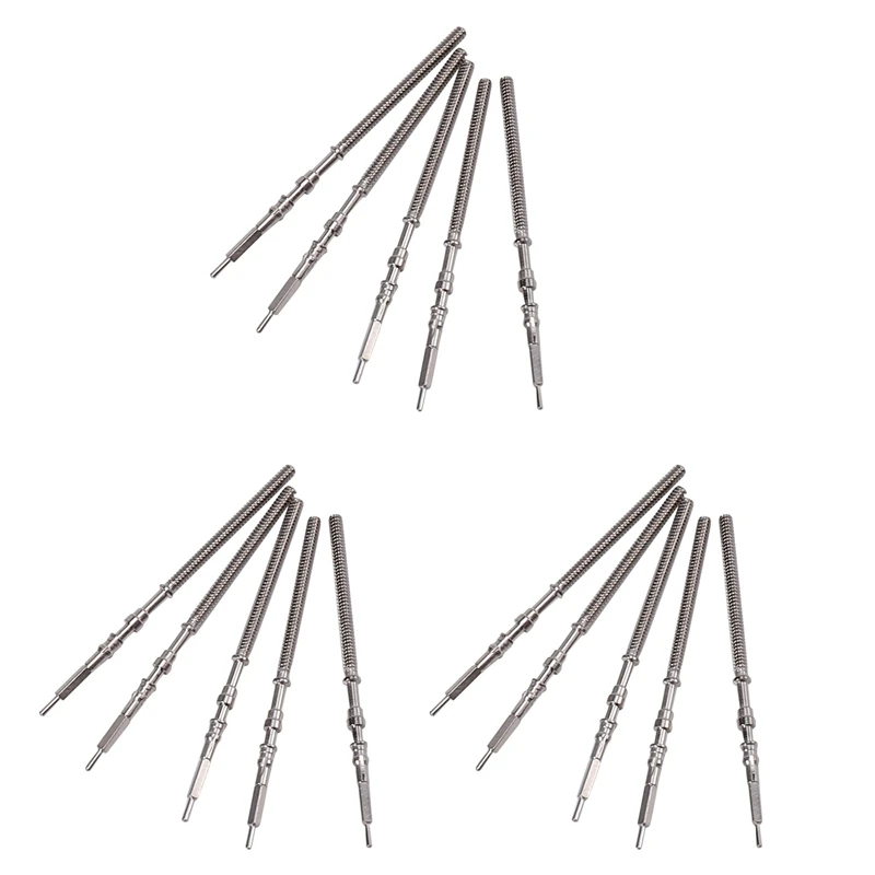 

15Pcs Movement Watch Steel Stem Crown Kit Watch Of Parts NH35 NH36 NH38 NH39 Movement Watch Stem Spare Parts