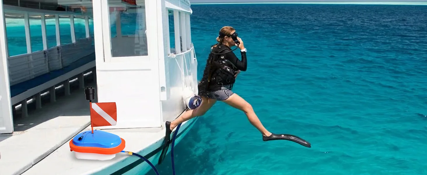 Underwater Diving Snorkeling Ventilator Portable Scuba Gear with Diving Mask 50