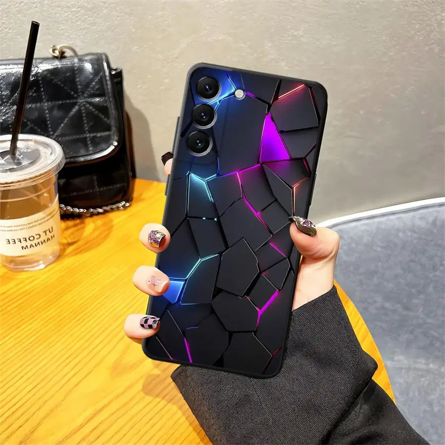 Sleek Carbon Fiber Black Soft Phone Cover Case