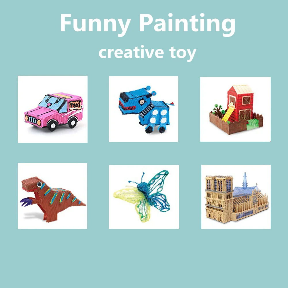3D Printing Pen diy 3d Pen for Kids Children Birthday Christmas Creative Gift 3d Drawing with LCD Screen Funny Toy