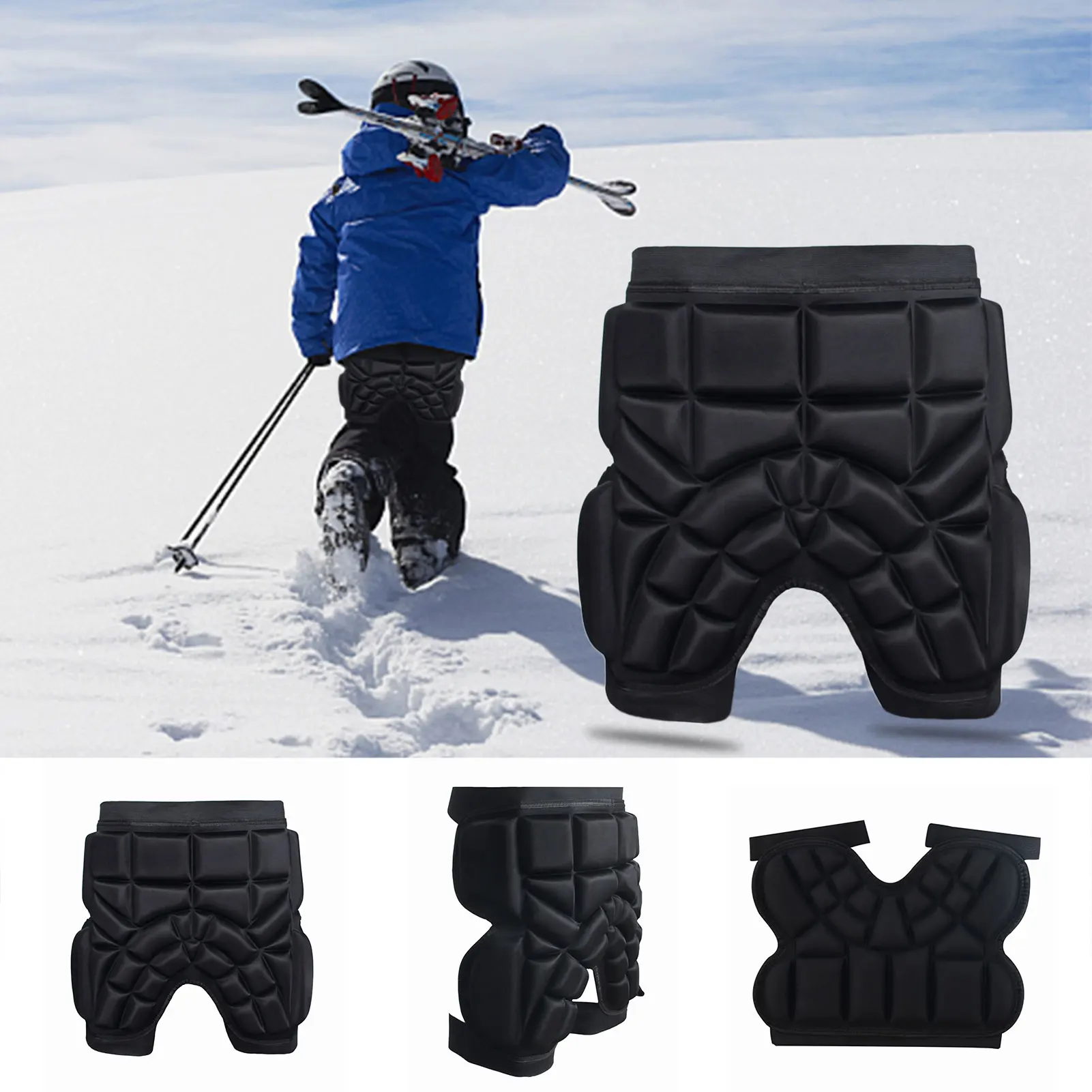 Children Ski Skate Snowboard Protection Skiing Protector Outdoor Sports Skating Kids Protective Hip Padded Shorts