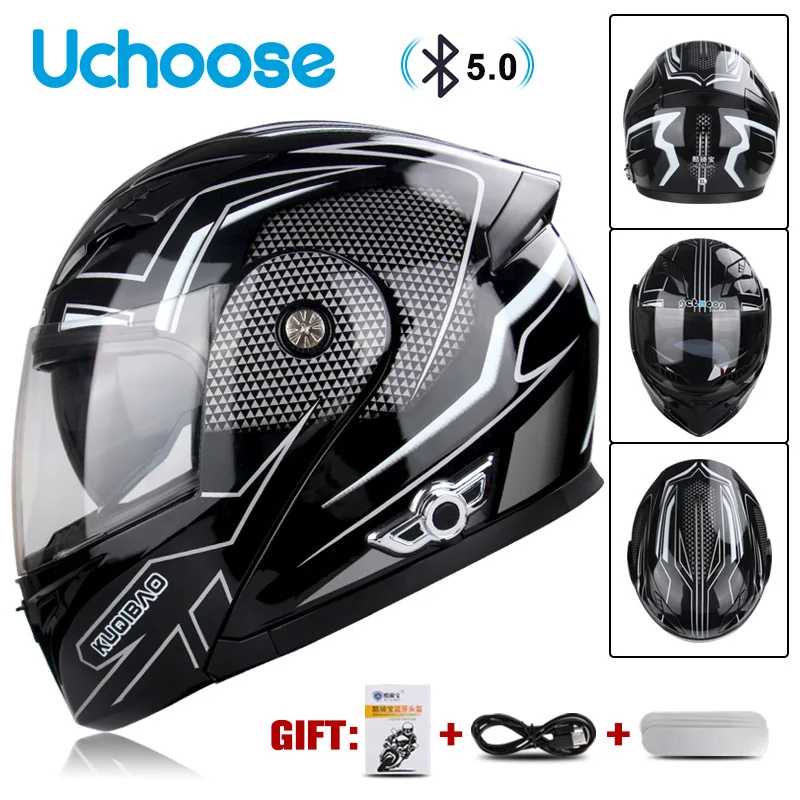 Casco Moto Mujer GHHTHEN Casco Modular Abatible Frontal Para